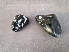 ?? HANDSCHMEICHLER Feuerstein Trommelsteine 2 Stück Ostssee Küste ??