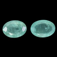 Paar 2pcs Oval Schliff