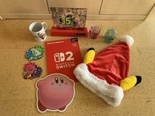 Nintendo Merch Fanartikel Set - Super Mario Pokemon Splatoon - Glas Wecker Mütze