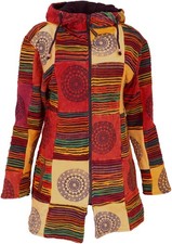 Goa Patchwork Kurzmantel, Boho