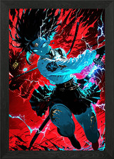 Anime Krieger mit Schwertern