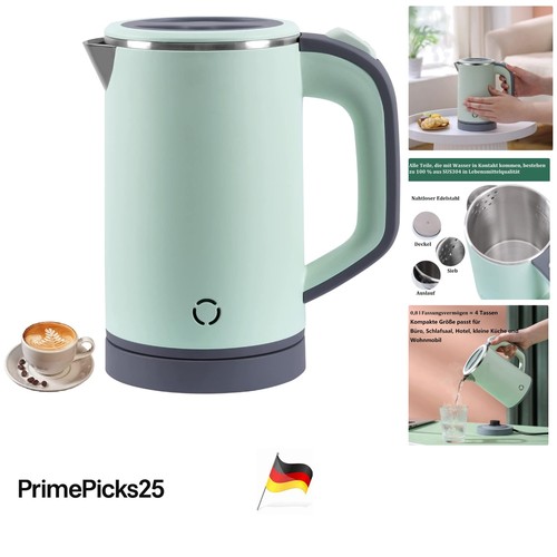 Wasserkocher 800ml edelstahl - wasserkocher,