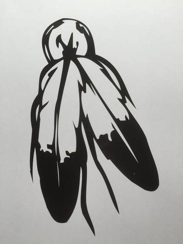 Indianer feder aufkleber - feder,