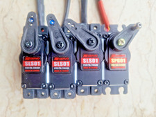 JR Servo 3x SLS01 und 1x SPG01 High-End Heli Servos für Trex Logo neuwertig
