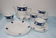 Seltmann Weiden *Cora *weiß/blau mit Punkten,Vintage  Kaffeeservice - Auswahl