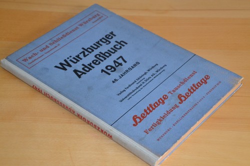 Würzburger adressbuch stadt - würzburger,