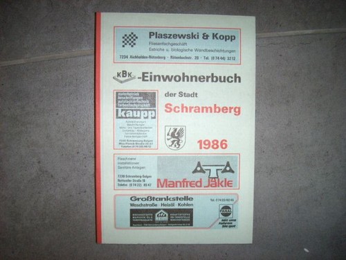 Schramberg einwohnerbuch der - einwohnerbuch,