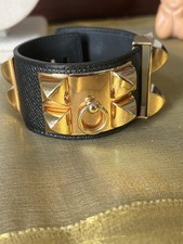 Hermes Paris Black Leather