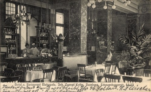 Hamburg hotel und - ak, hamburg,