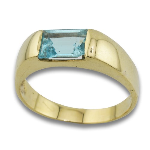 Blau topas gold ring 585 - blau, kt