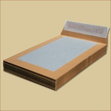 Papprückwand Versandtaschen DIN B5 braun Haftklebung Papprückwandtaschen