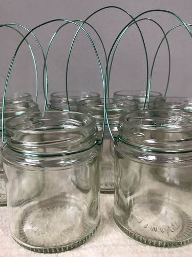 Hängende glasdose teelicht - glasdose,