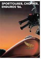 P + HONDA, Motorrad-Programm 1986 Sporttourer Chopper + Prospekt  + 16 Seiten