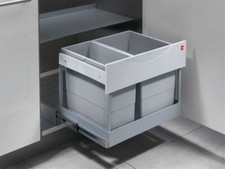 Tandem S 2 plus, Abfallsammler für Drehtüren, hellgrau