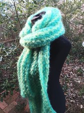 Leichter Mohairschal flauschig
