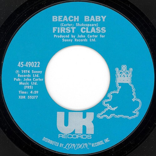 First class beach baby - class, 7"