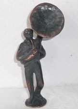 Orchestra Classica  Kött-Gärtner Bronze Figur Musiker.  "Sousaphon". ca 15cm ,