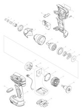 Makita Ersatzteile für DTS141 Akku-Impulsschrauber