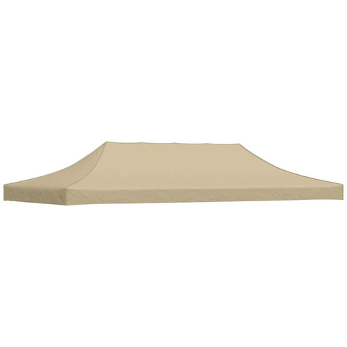 Partyzelt dach 6x3 - 6x3, beige