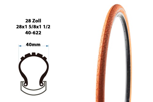 Zoll fahrrad reifen 622 - zoll, 40-622