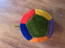 Steiff Ball ca 14 - 15 cm Plüschball bunt Vintage super Zustand f Baby Kleinkind