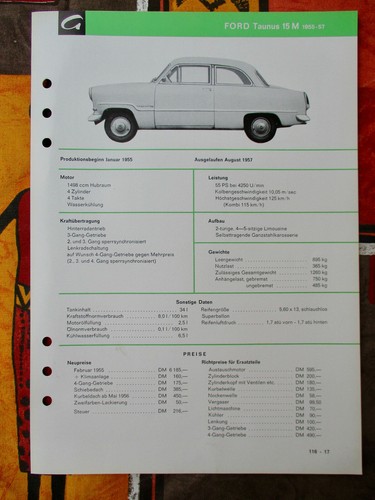 Ford weltkugel taunus 15m - ford,