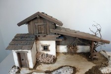 Krippenbausatz/ Krippe Bergbach 8cm / Bausatz zum Krippe selber bauen/ ohne Deko