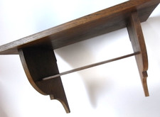 Art Deco Wandregal massiv Holz