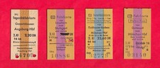 4 Edmonsonsche Fahrkarten 