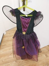 TU Mädchen Halloween kostüm FEE SPINNE Mit FLÜGELN GR. 128 134 140 8- 10 Jahre