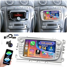 DAB+ Carplay Autoradio Für Ford Mondeo MK4 2008-2011 Android 14 GPS 4G+64GB Kam+