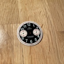 Omega Dynamic Zifferblatt Chronograph Schwarz-Silber