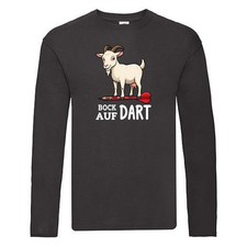Bock auf Dart | Dartspieler | Dartpfeil | Ziegenbock Long Sleeve Schwarz