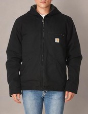 Carhartt Herren Loose Fit Washed Duck Insulated Active  Jacke Anorak schwarz XL