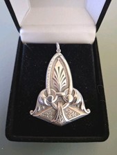 Original Jugendstil Anhänger Silber 925 Art Nouveau Antik Schmuck Sterlingsilber