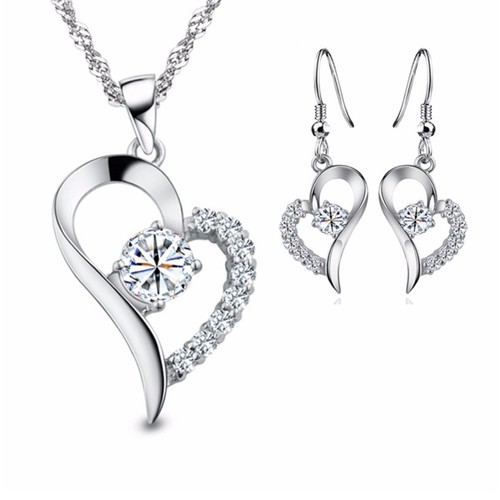 Herz schmuckset 925 sterling - herz,