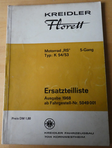 Kreidler florett k54 - florett, k54/53