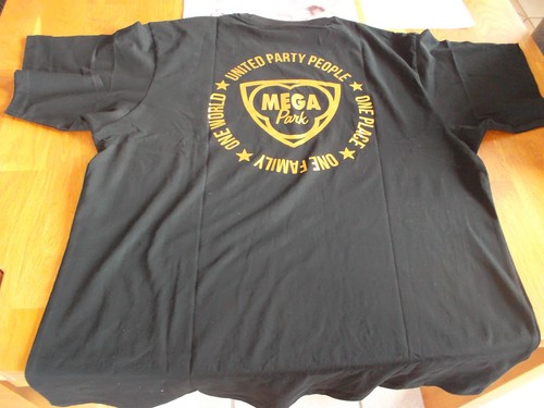 Mega park shirt schwarz - mega, gold