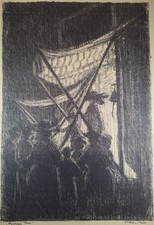 Grosse Lithographie. Hamburger