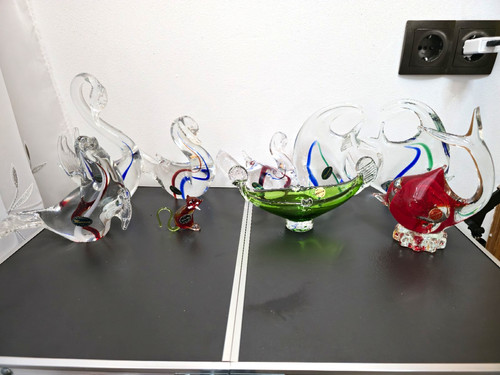 Murano glasfiguren set - murano,