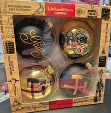 4er Pack Weihnachtskugeln