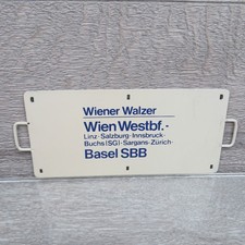 Zuglaufschild Metall Wiener