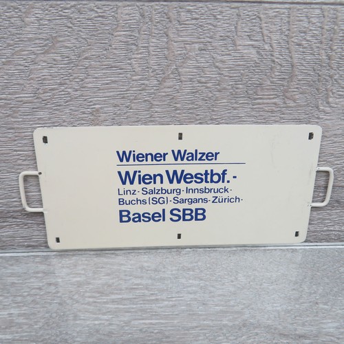 Zuglaufschild metall wiener - metall,