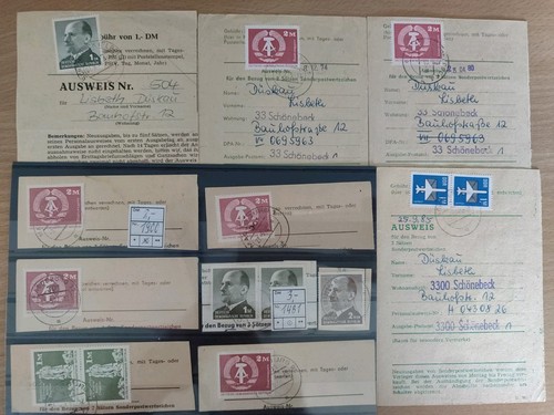 Konvolut ddr sammlerausweis - konvolut,