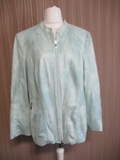 180 GE01 GELCO Damen Jacke Gr. 48  mint hellgrau Übergangsjacke oil washed Optik
