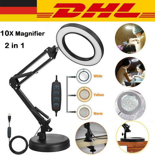 10x dioptrien led lupenleuchte - 10x,