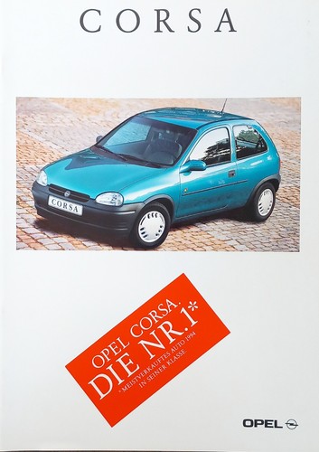 Opel corsa prospekt - corsa, 10/94