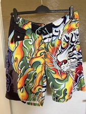 Ed Hardy Badehose bunt