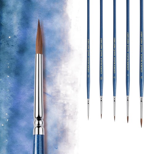 Kolinsky sable brush 5pc - kolinsky,