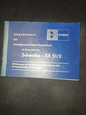 Simson Garantieheft Schwalbe
